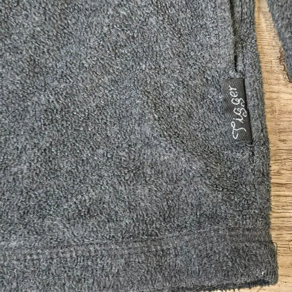 Disney Tigger Gray Pullover Fleece 1/4 Zip Sweatshirt XL Mock Neck Embroidered - Picture 8 of 11